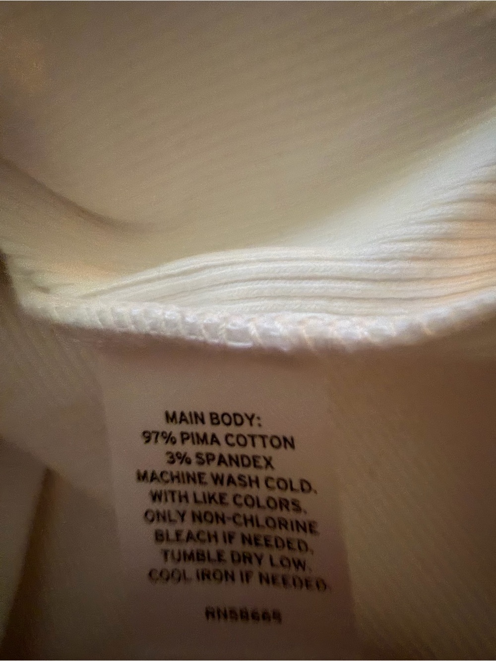 Nordstrom Everyday Cotton Rib Tank White Size M NWOT - Picture 10 of 11